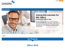 Tablet Screenshot of lessino.com