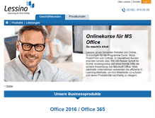Tablet Screenshot of lessino.de